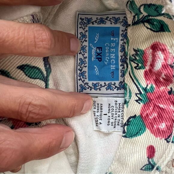 Vintage French Country EXP Floral Jeans - Picture 5 of 11